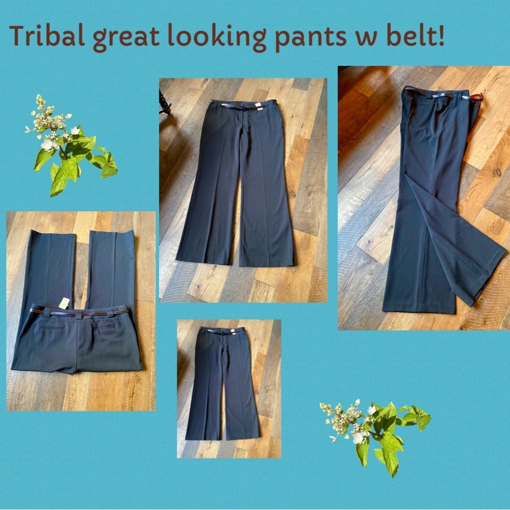 Tribal great looking dress pants w belt!